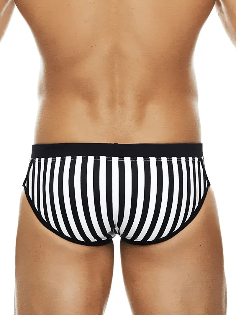 Striped Quick Dry Swim Briefs for Men - SF2181