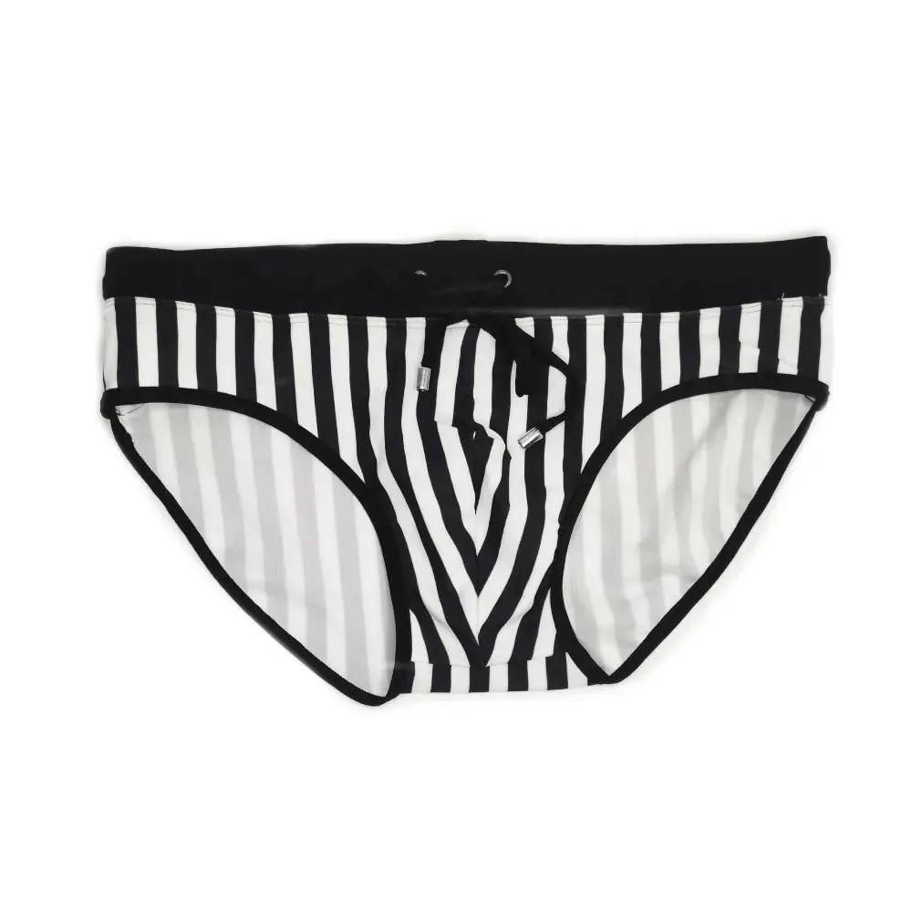 Striped Quick Dry Swim Briefs for Men - SF2181