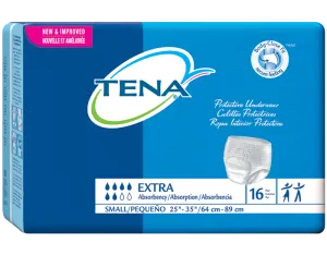 Tena 72413 Protective Underwear, Regular, Medium 34"-44" White