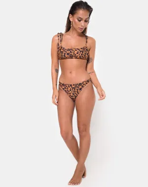 Vanna Bikini Bottom in Burn Out Leopard