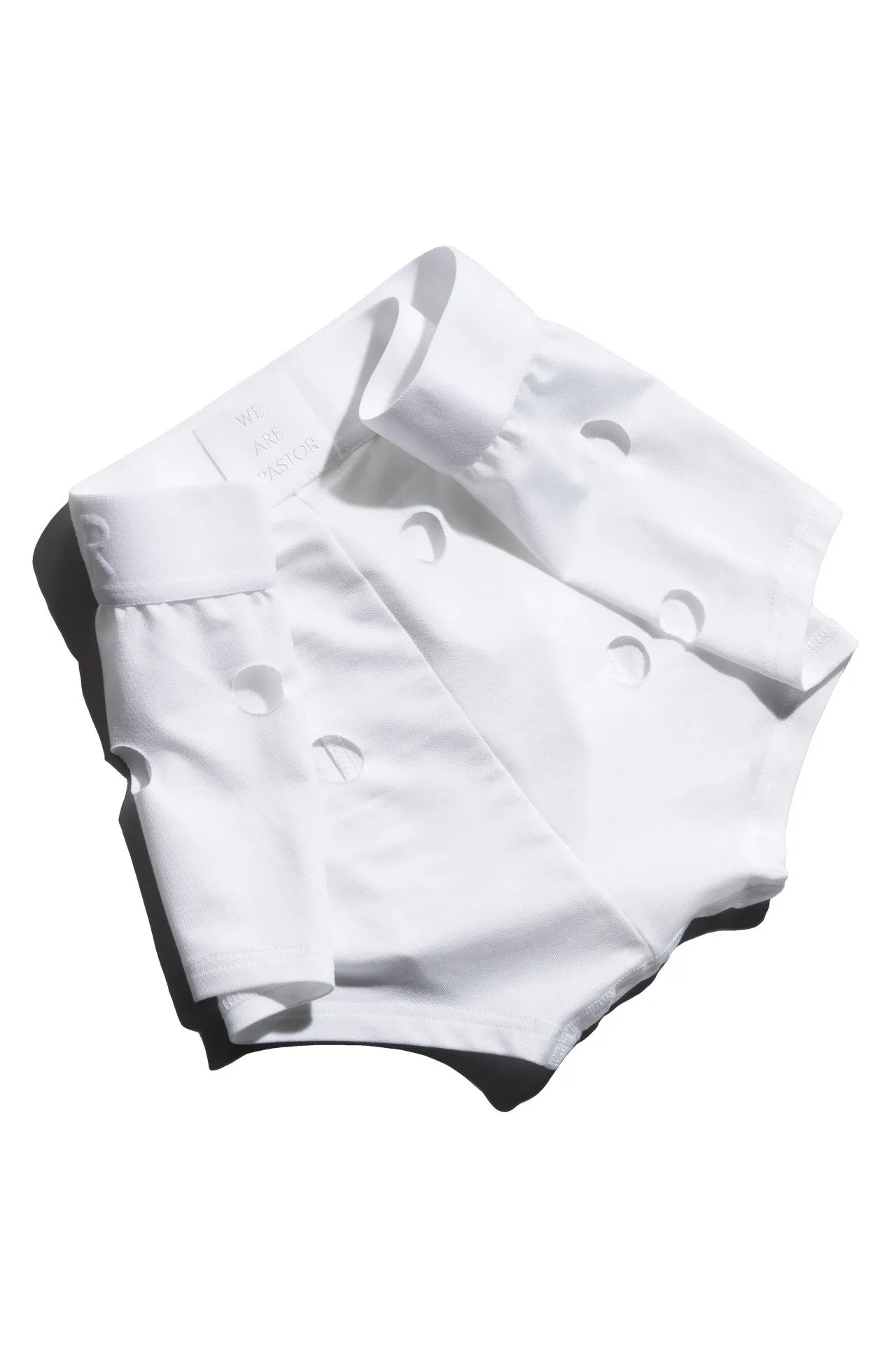 White Boxer Briefs with Holes by WE ARE SPASTOR - Optimized Design