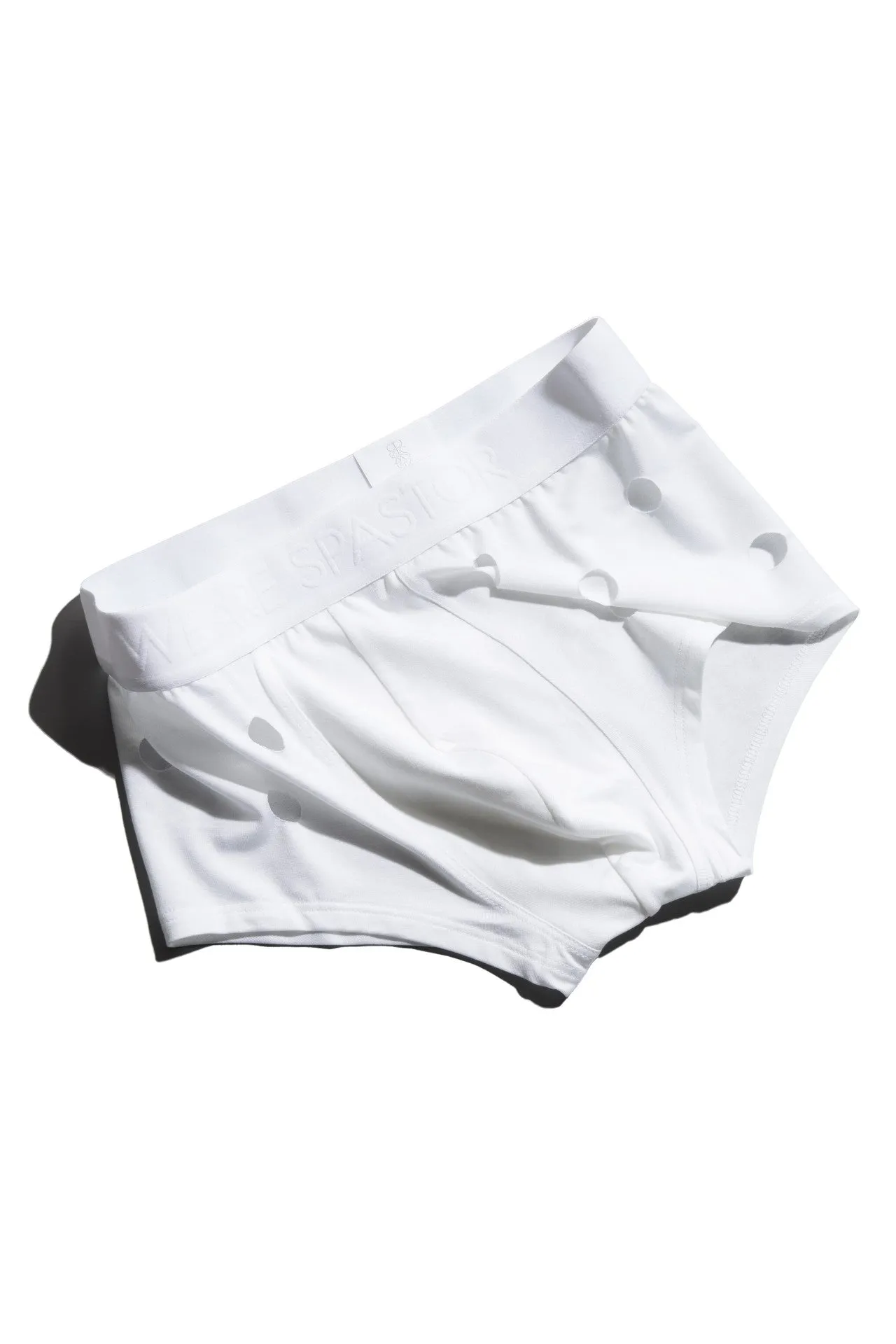 White Boxer Briefs with Holes by WE ARE SPASTOR - Optimized Design