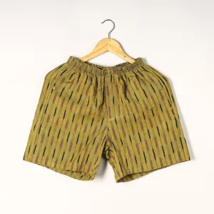 Yellow - Pochampally Ikat Cotton Unisex Boxer/Shorts